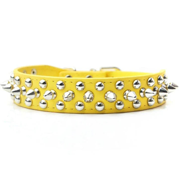 Stylish PU leather pet collar in various sizes, perfect for Kiwi pups and cats of all breeds