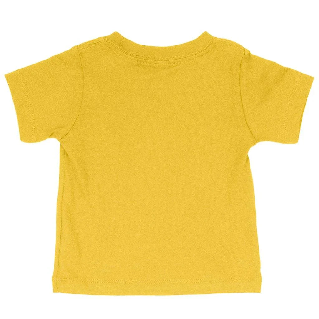 Comfy white baby bowling t-shirt made from soft, flexible Airlume cotton for New Zealand infants