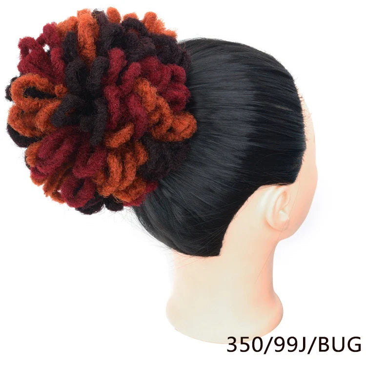 A stylish and eco-friendly Afro Hair Bag with adjustable drawstring, suitable for various hairstyles like buns, dreadlocks, and Afros.