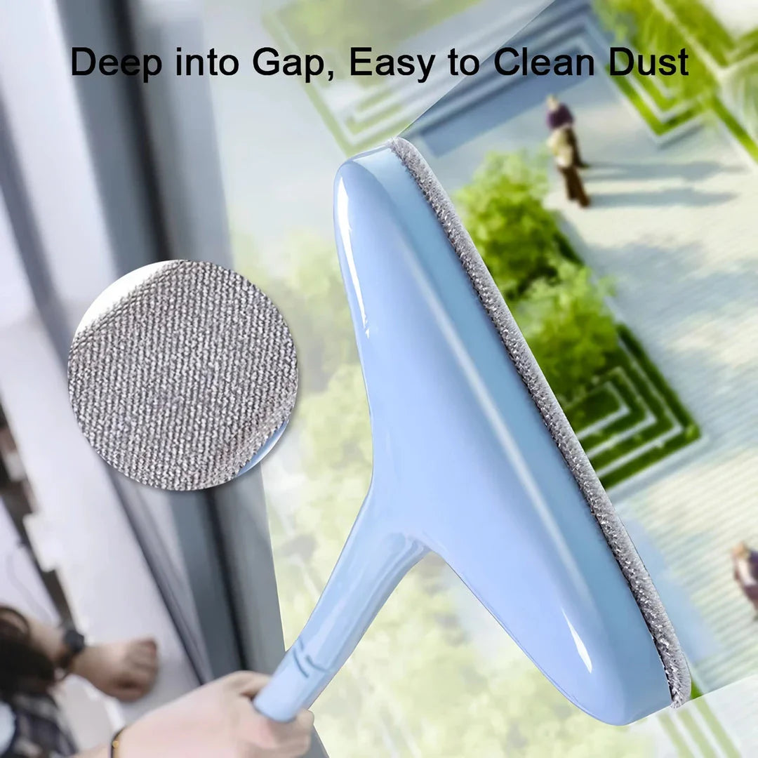 Dry and wet door and window screen cleaner brush with durable bristles for thorough cleaning