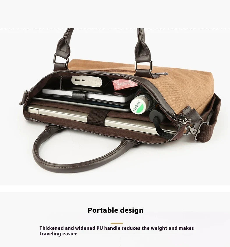 Trendha Canvas Shoulder Messenger Bag - a stylish and durable accessory for Kiwi commuters and adventurers