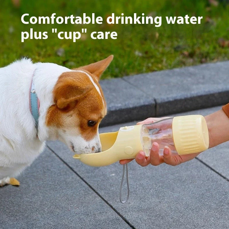 Compact, portable dog water bottle in various sizes and colours for outdoor adventures with your furry friend in New Zealand