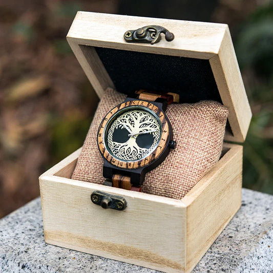 Stylish wooden quartz watch with natural wood design and reliable Japanese movement, perfect for Kiwi lifestyle