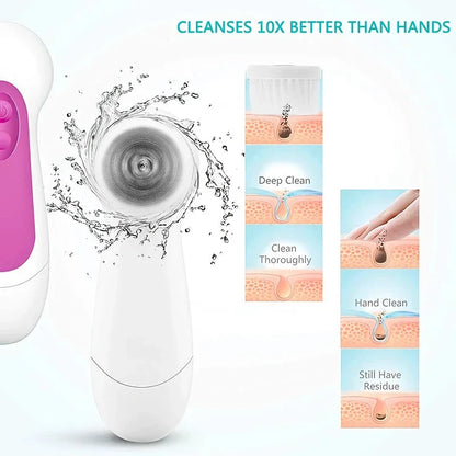 5-in-1 Electric Facial Cleanser for Radiant, Healthy-Looking Kiwi Skin