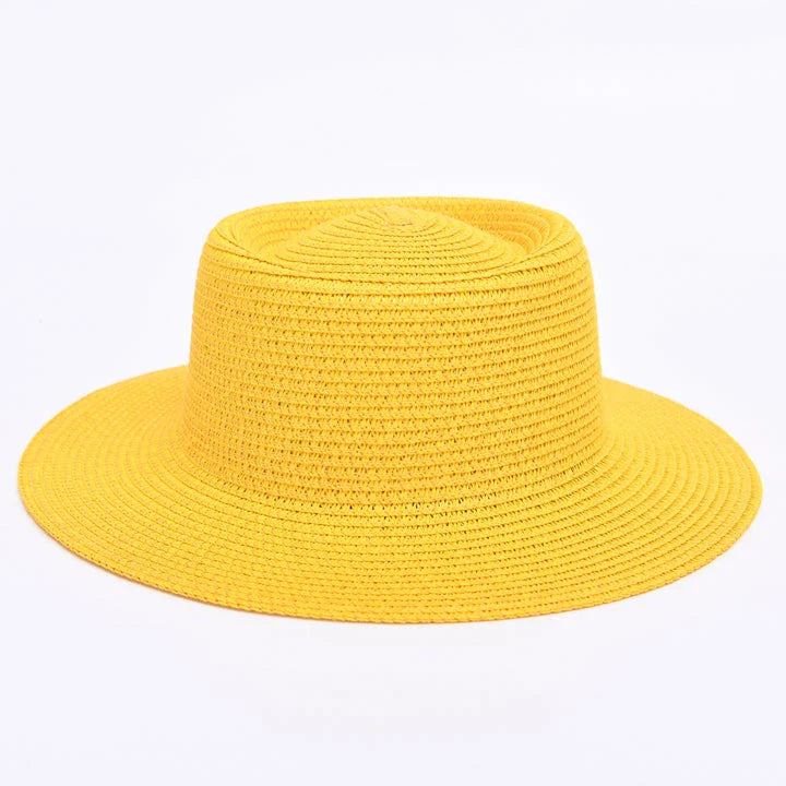 Elegant ladies' summer beach sun hat with wide brim, designed for sun protection and style in New Zealand