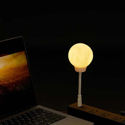 Enchanting moon-shaped USB-powered LED night light with adjustable touch controls for cozy Kiwi homes