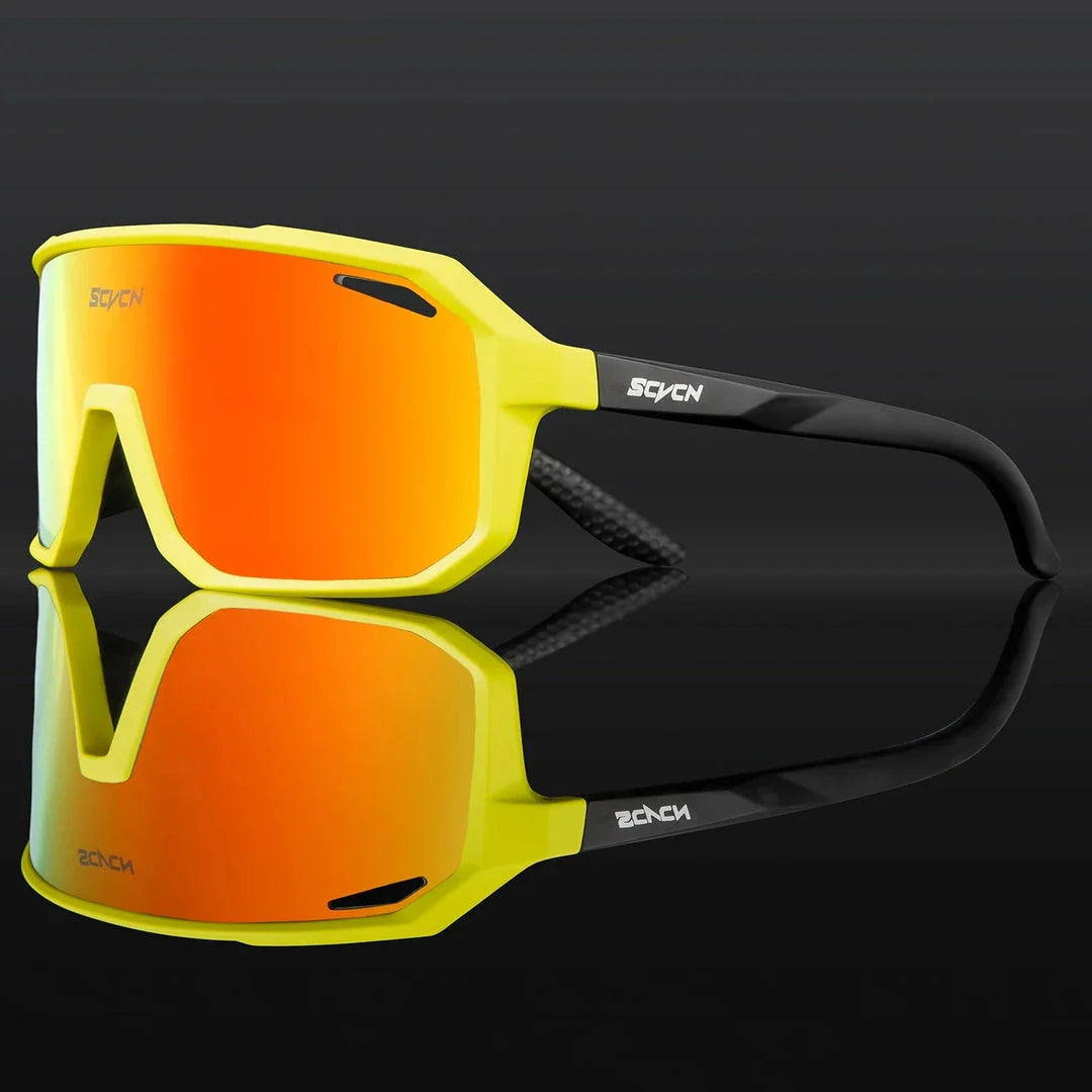 Rugged multi-sport sunglasses with UV400 polycarbonate lenses, perfect for outdoor activities like cycling, hiking, and driving in New Zealand