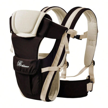 Versatile baby carrier backpack with four carrying positions for hands-free parenting