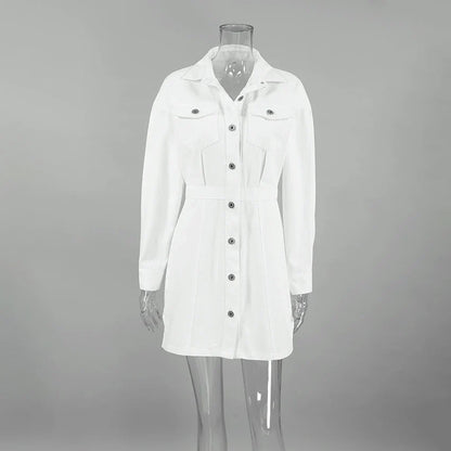Stylish Commuter Dress in White - A sustainable and versatile wardrobe essential for the modern Kiwi woman