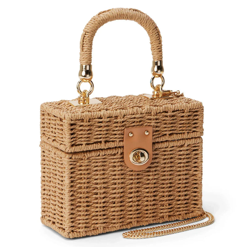 Shopfluxpro NZ Stylish Straw Satchel: Your Carefree Kiwi Companion
