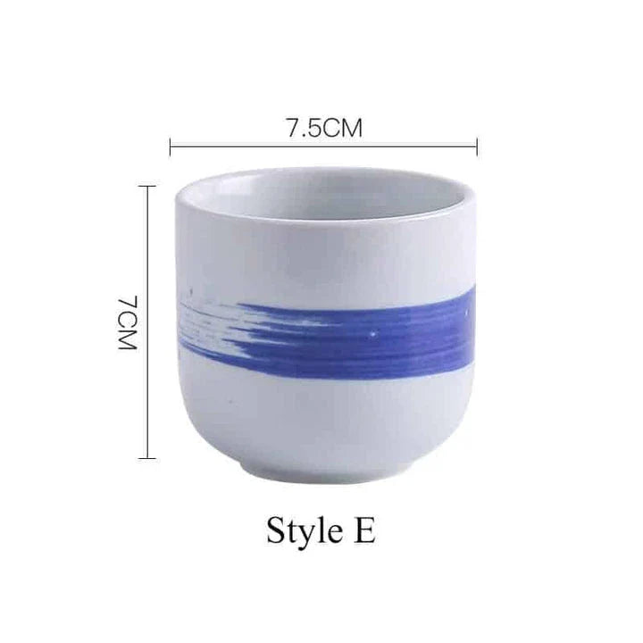 Eco-friendly and durable ceramic tea mug with minimalist design, featuring a 200ml capacity and comfortable grip