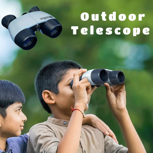 Kids' high-definition binoculars in blue color, designed for outdoor adventures and nature exploration