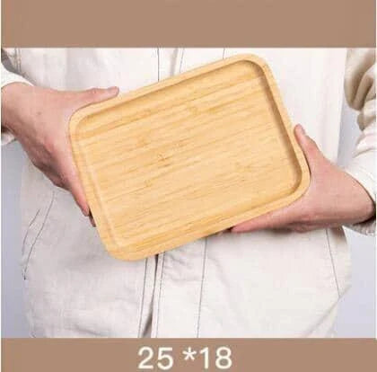 A beautiful, natural bamboo serving tray with a warm brown hue, perfect for hosting and organizing in any Kiwi kitchen.