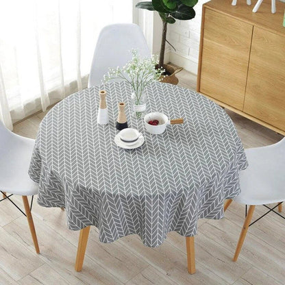 A premium Nordic-inspired cotton tablecloth in various sizes, perfect for enhancing the dining experience in Kiwi homes.