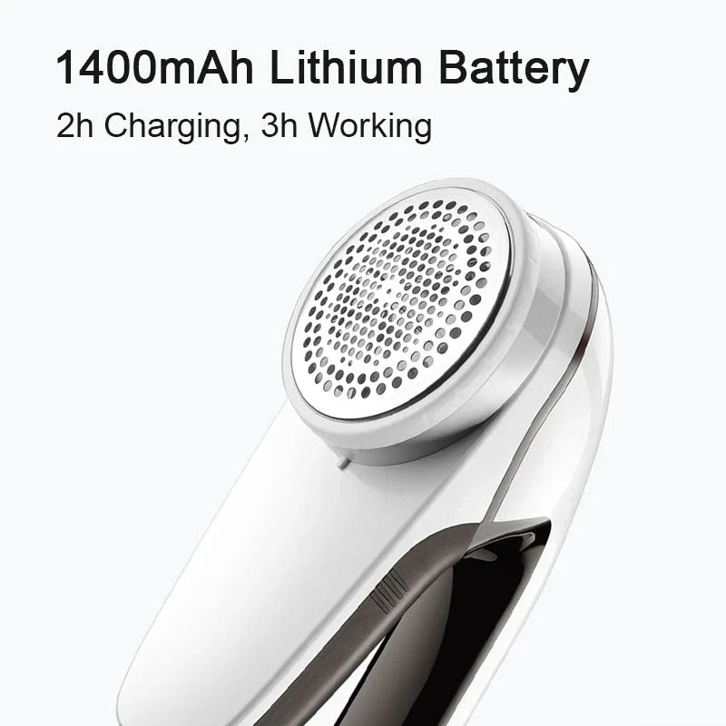 Portable USB Rechargeable 6-Blade Fabric Shaver and Lint Remover for revitalizing your wardrobe