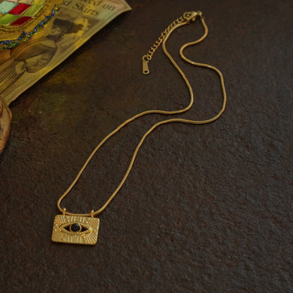 A minimalist, layered titanium steel necklace with an adjustable chain length and a 2 cm pendant, perfect for elevating your everyday style.