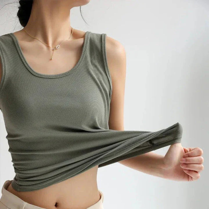 Stylish and versatile solid color tank top with chic strap detail, perfect for Kiwi summer fashion