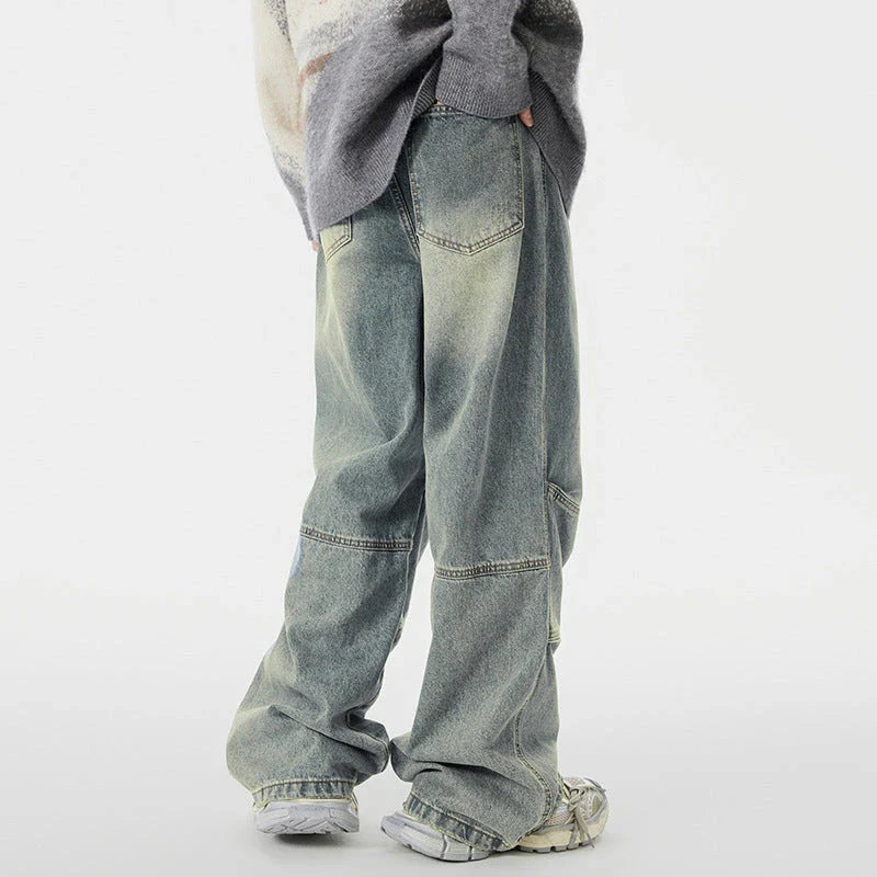 A pair of vintage-inspired denim overalls, featuring a classic workwear design and a premium cotton construction for the modern Kiwi bloke.