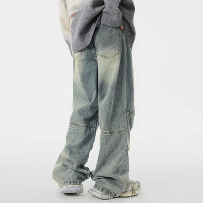 A pair of vintage-inspired denim overalls, featuring a classic workwear design and a premium cotton construction for the modern Kiwi bloke.