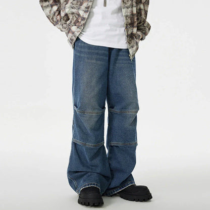 A pair of vintage-inspired denim overalls, featuring a classic workwear design and a premium cotton construction for the modern Kiwi bloke.