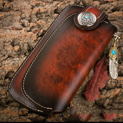 Men's premium leather jacket with unique embossed detailing and feather-like accents, perfect for the Kiwi lifestyle.