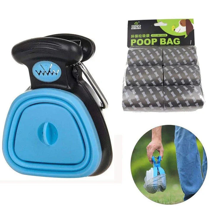 Foldable Pooper Scooper for Kiwi dog owners, a lightweight and eco-friendly tool for easy one-handed waste cleanup