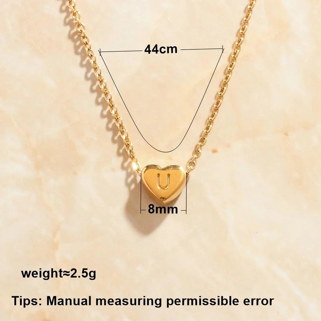 Gold-Plated Love Letter Necklace with Unique Mood Tracking Feature