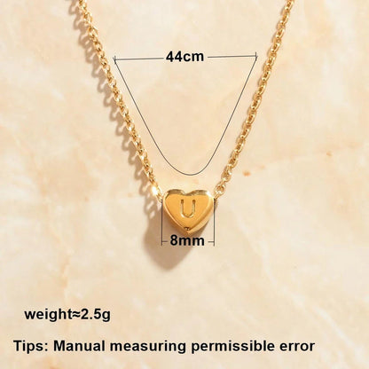 Gold-Plated Love Letter Necklace with Unique Mood Tracking Feature