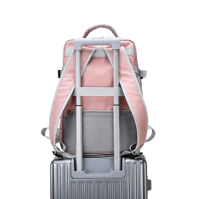 Multifunctional USB-powered nappy bag with durable nylon construction, generous storage capacity, and built-in charging port