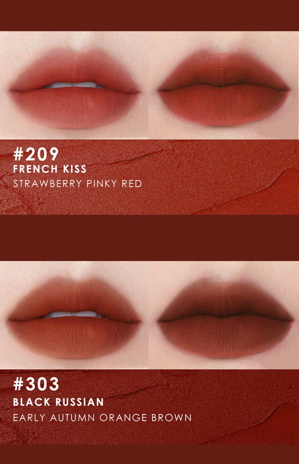 Trendha Long-lasting Easy to Colour Matte Finish Lip Mud in 205 color