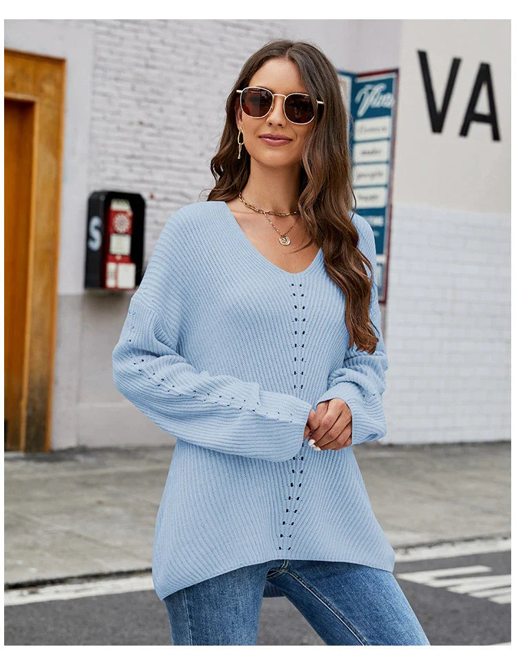 Cosy and stylish V-neck pullover sweater in a range of classic colours, made with premium New Zealand-sourced acrylic.