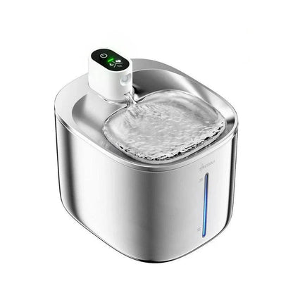 Wireless Stainless Steel Pet Water Fountain with Smart Sensor for Convenient Hydration