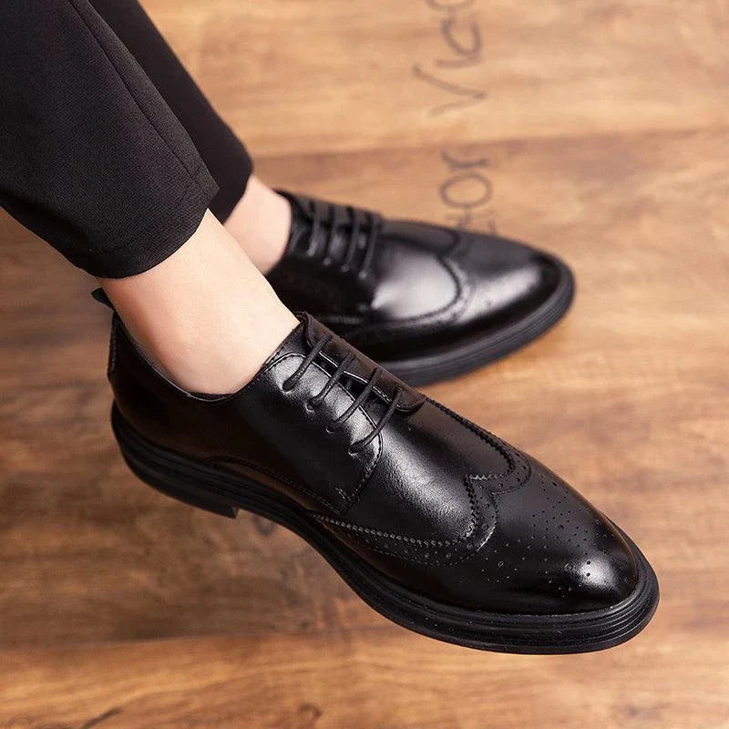 Shopfluxpro NZ Stylish Leather Dress Shoes for Kiwi Gentlemen