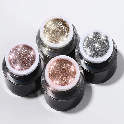 High Flash Glitter Gel Nail Polish Set - Vibrant Colours, Long-Lasting Wear, Eco-Friendly Formula