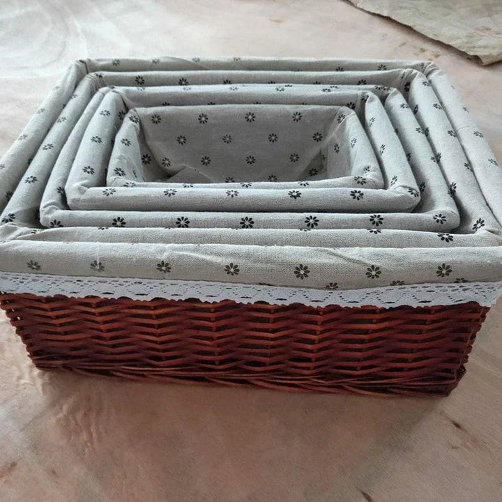 Handcrafted rattan storage basket with natural fibre design, perfect for organising and decorating Kiwi homes