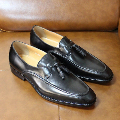 Premium leather loafers with unique, modern design and durable rubber soles for Kiwi style and comfort