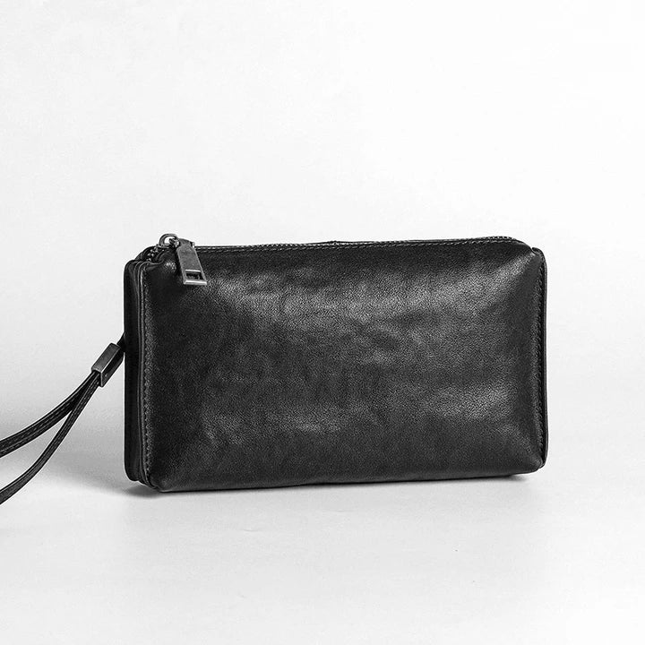 Premium Top-Grain Leather Wallet in Retro Casual Style for Kiwi Blokes