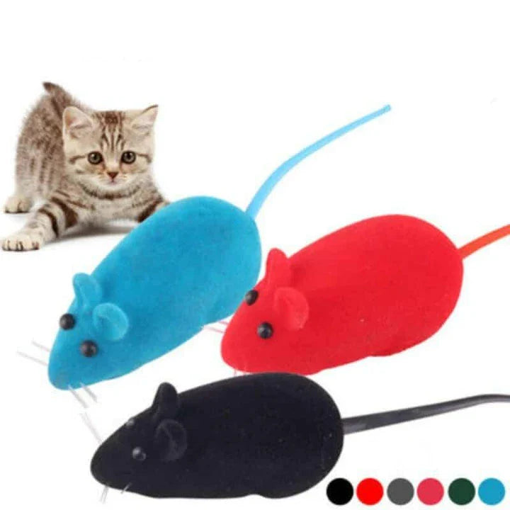 Shopfluxpro NZ Vibrant Silicone Mouse Cat Toy - Playful Feline Fun in Aotearoa