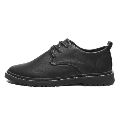 Stylish and comfortable men's low-top lace-up shoes with artificial PU upper and rubber sole, available in classic Kiwi-friendly colours