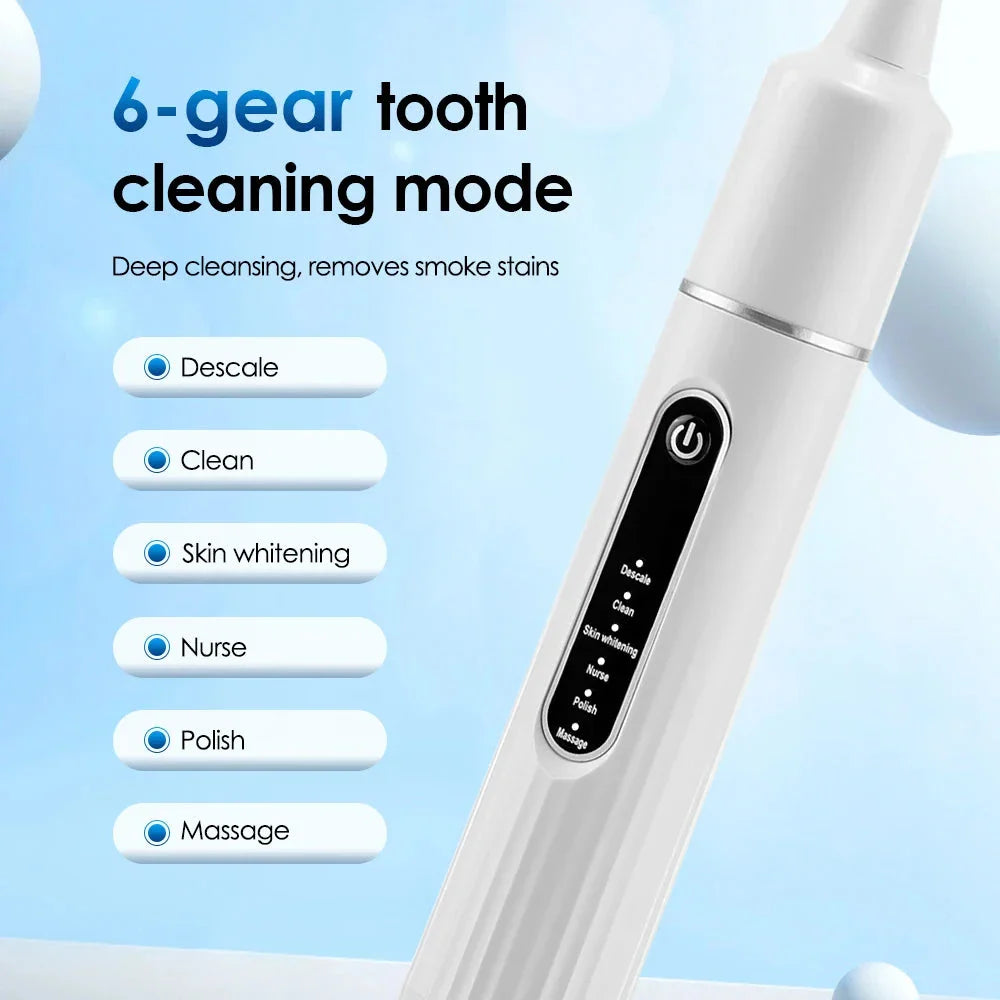 Advanced Sonic Vibration Tooth Cleaner with 31,000 vibrations per minute for deep cleaning and plaque removal