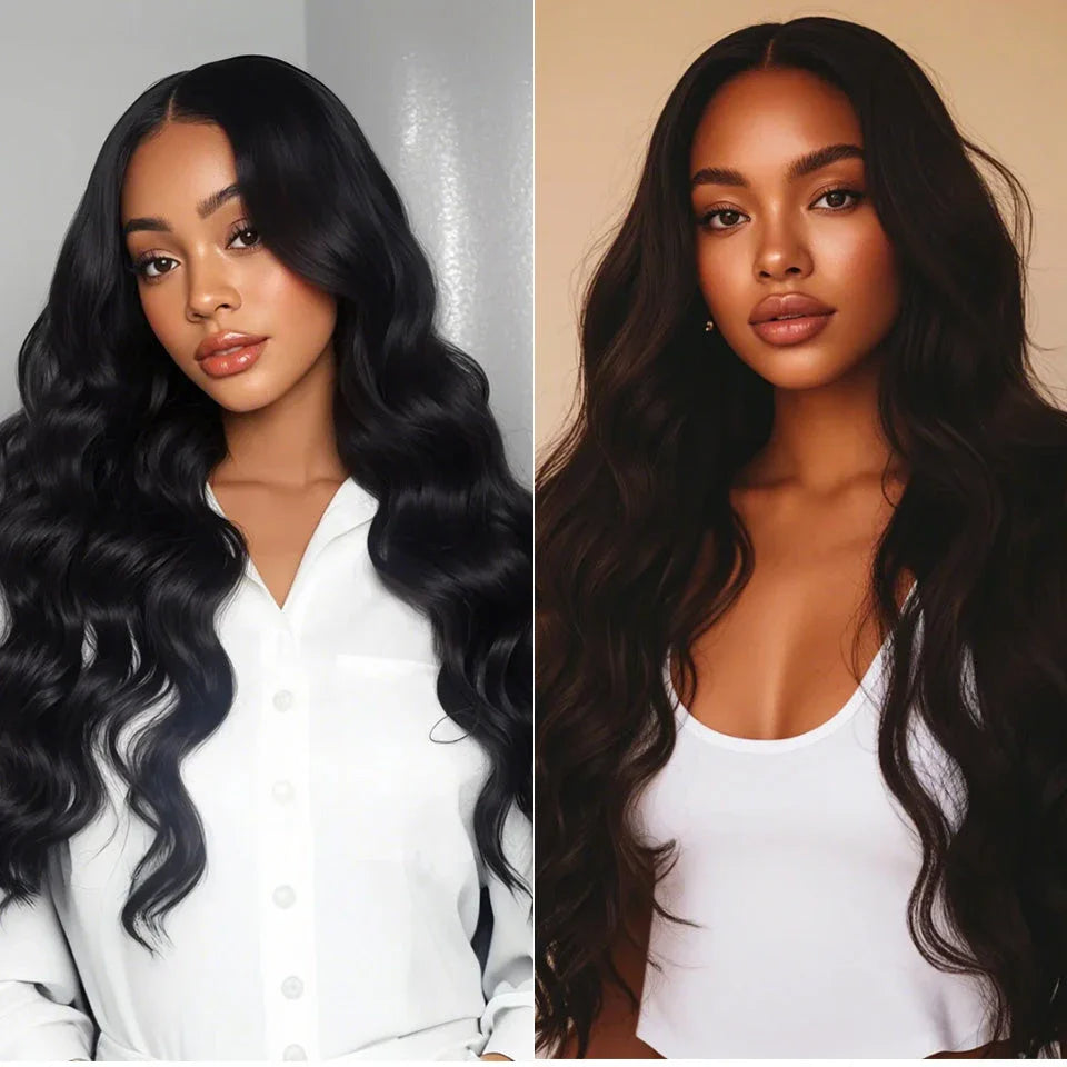 24-inch Body Wave Crochet Hair Extensions in ombre blonde shade for a natural, fashionable look