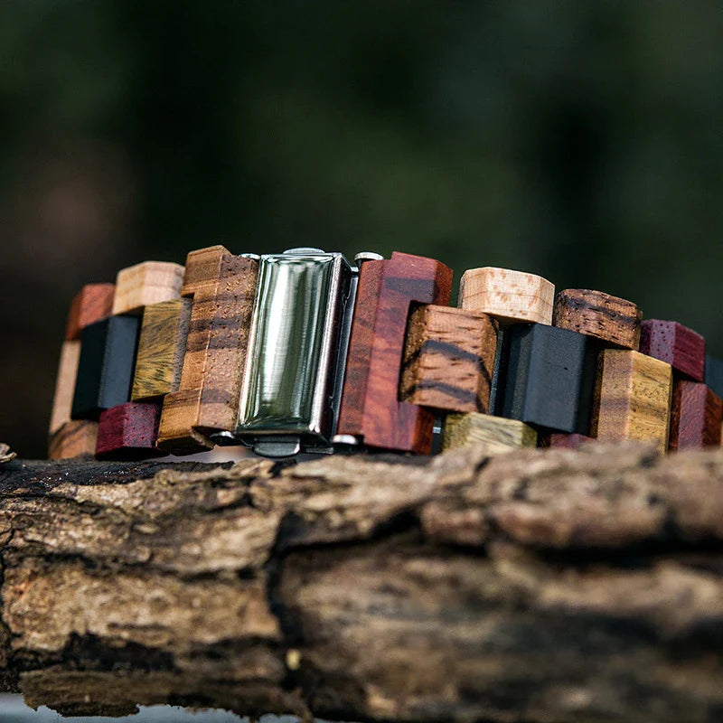 Stylish wooden quartz watch with natural wood design and reliable Japanese movement, perfect for Kiwi lifestyle