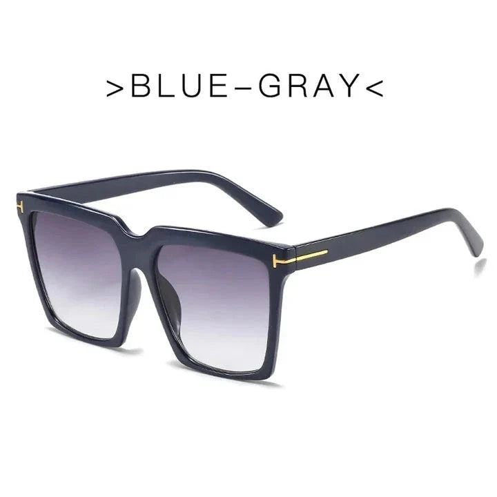 Stylish oversized square sunglasses with gradient lenses, designed for fashion-forward Kiwi women to protect their eyes from harmful UV rays.