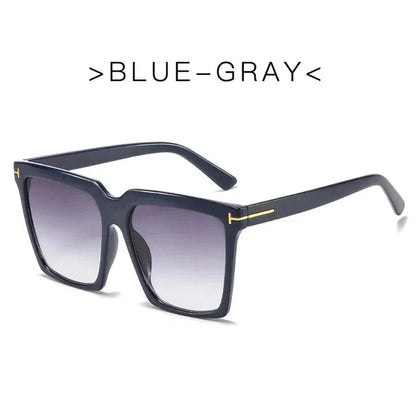 Stylish oversized square sunglasses with gradient lenses, designed for fashion-forward Kiwi women to protect their eyes from harmful UV rays.