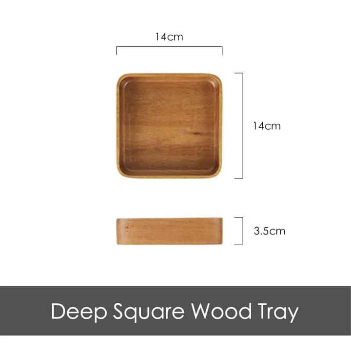 Acacia Wood Geometric Serving Tray with Sleek, Modern Design for Kiwi Kitchens