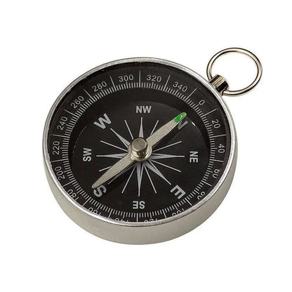 Compact and Durable Outdoor Compass Keychain for Kiwi Adventures - Premium Aluminium Construction with Tempered Glass Face