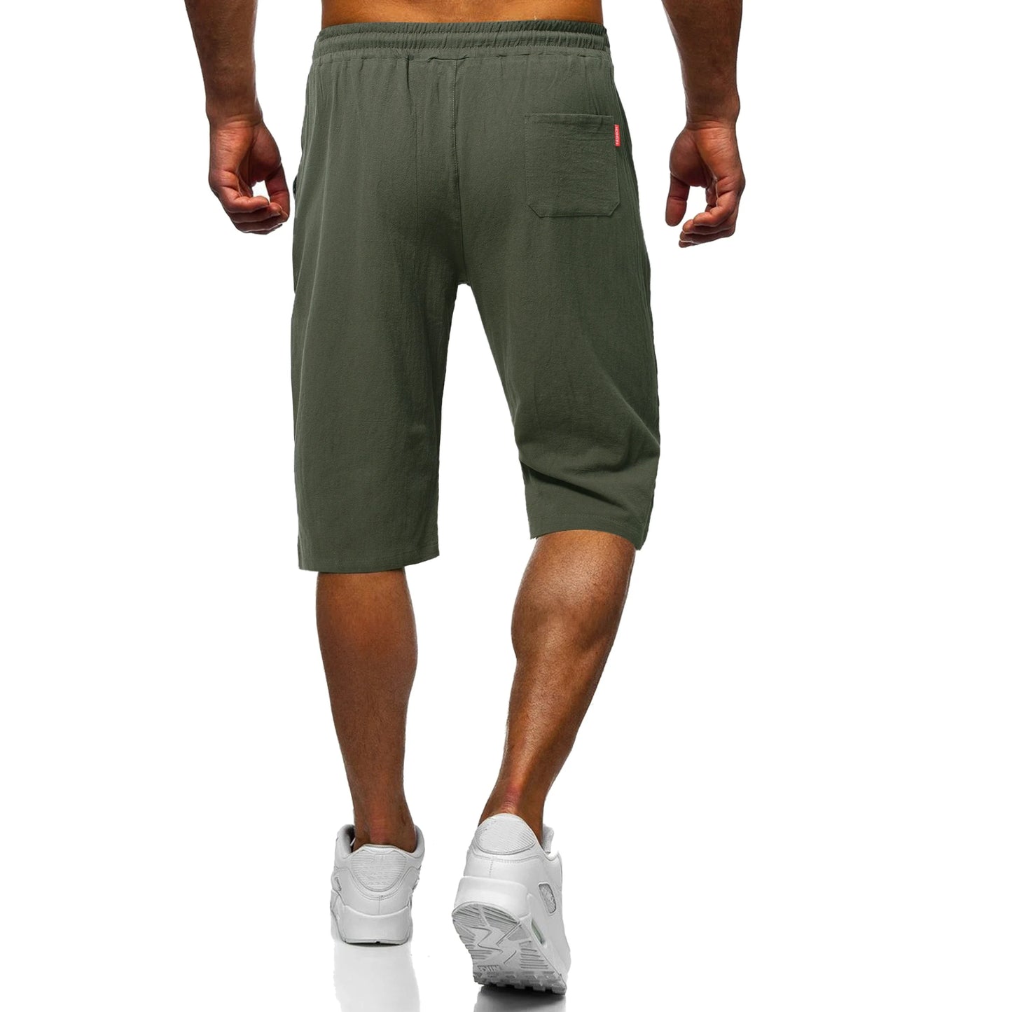 Men's casual cotton and linen cropped pants in various colors, perfect for the Kiwi lifestyle