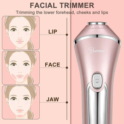 Electric Body Groomer with 36 tweezers for long-lasting hair removal and gentle, painless shaving