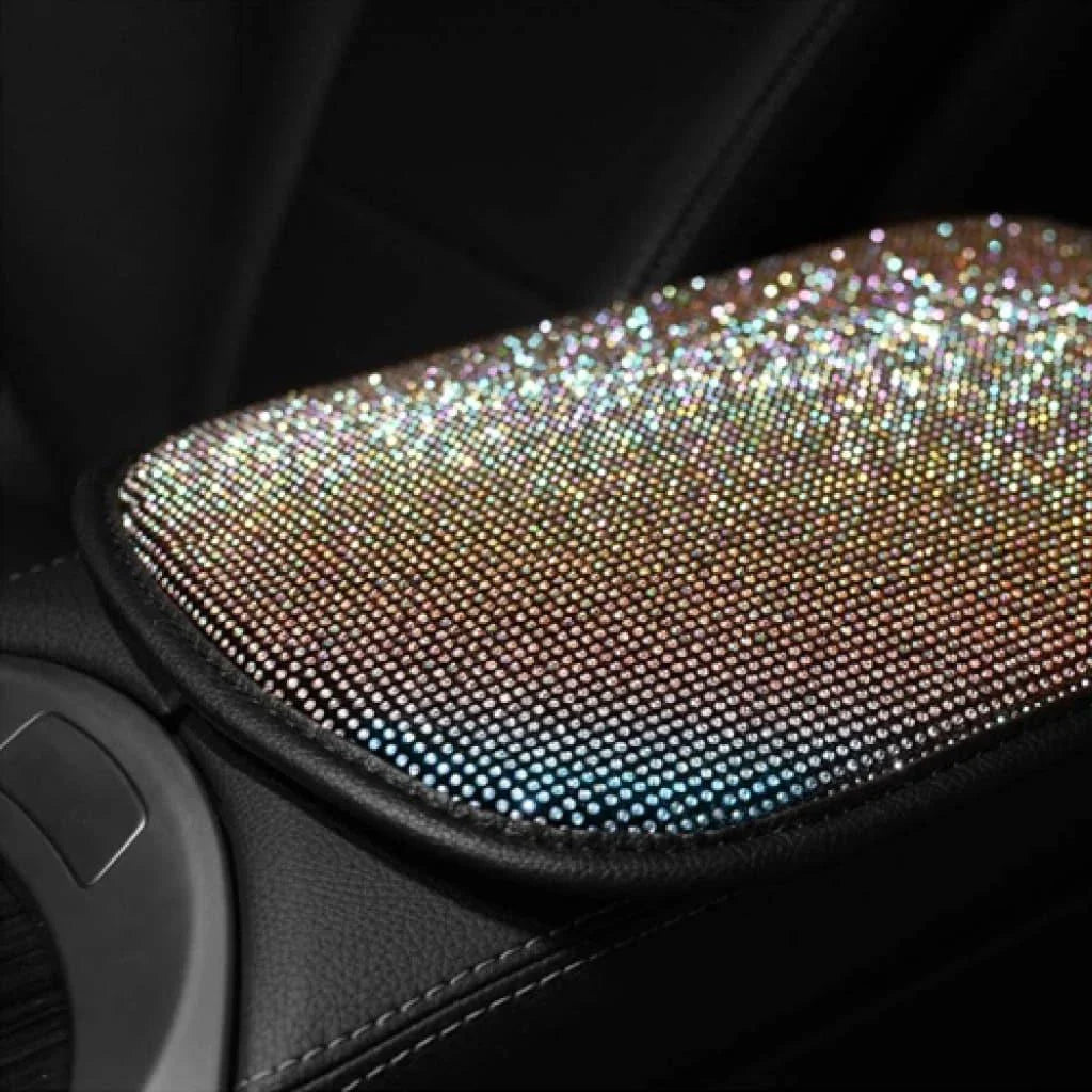 Blinged-Out Rhinestone Centre Console Cover - Protect and Bedazzle Your Kiwi Car's Interior