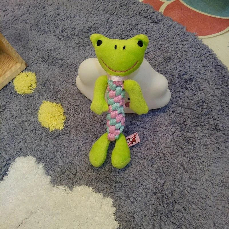 Colorful cotton rope toy for dogs in various sizes, designed for play and exercise for Kiwi canines